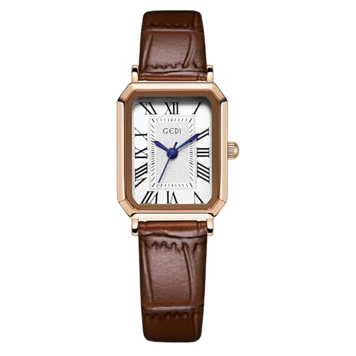 Montre à quartz rectangulaire pour femme élégante au bureau