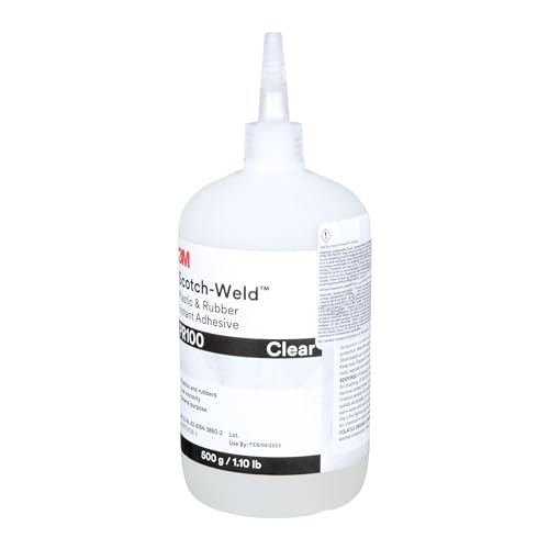 3M Scotch-Weld Plastic & Rubber Instant Adhesive PR100, Clear, Low Viscosity, Fast Handling Time and Cure