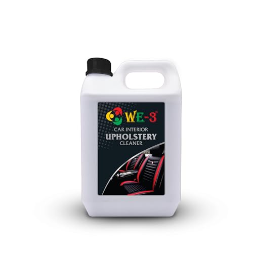 Image of WE-3 Car Interior Upholstery Cleaner - Restore Shine, Multi-Surface Stain Remover for Fabric, Vinyl, fiber, Rubber, Dashboard, Carpet, Roof, and Leather Surfaces (5LTR)