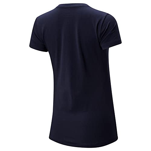 Image of New Balance Women's Plain Regular fit Sports T-Shirt (WT91546 Platnsky Medium)