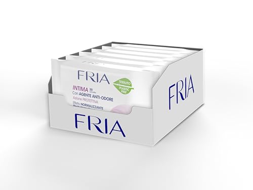 Fria Intime Schutztücher für die Intime, mit geruchshemmendem Mittel, gynäkologisch getestet, Stoff in die Toilette werfen, dermatologisch getestet, Vorteilspackung mit 120 Tüchern