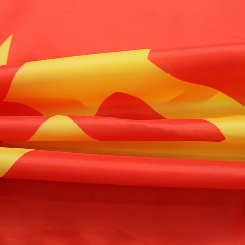 Image of AZ FLAG USSR Central logo Flag 3' x 5' for a pole - Red communist flags 90 x 150 cm - Banner 3x5 ft with hole