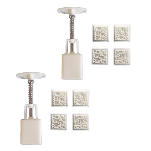 Cookie Stamp 3D Square Dessert Molds Hand Pressure Dessert Maker Bakings Tool for MidAutumn Festival Enduring