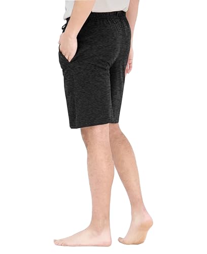 Image of Andrew Scott Men's Lounge Shorts | Drawstring & Pockets Cotton PJ-Sleep Short Bottoms | Multi Packs