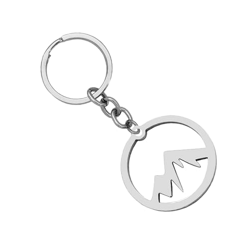 M Men Style Mt. Everest Forest Lover Unique Gift Keyring Silver Stainless Steel Keychain For Men And Women LCSKey083