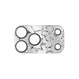 CASETiFY iPhone 17 Pro Max ミラーカメラレンズ 保護カバー - Chrome Doodles - シルバー