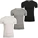 Produktbild Tommy Hilfiger Herren T-Shirt (3er Pack) Gr. XXL, Schwarz/Grau Heather/Weiß