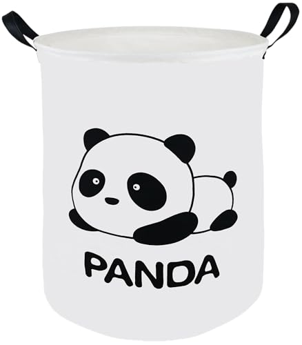 Image of 19.8 inch Round Kids Laundry Basket Gift Basket Storage Laundry Hamper Laundry Basket Baby Toys Nursery Bin with Handles,Storage Basket for Kids Room Bedroom Decor
