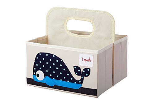 3 Sprouts Baby Diaper Caddy - Organizer Basket For Nursery, Whale #TOP1