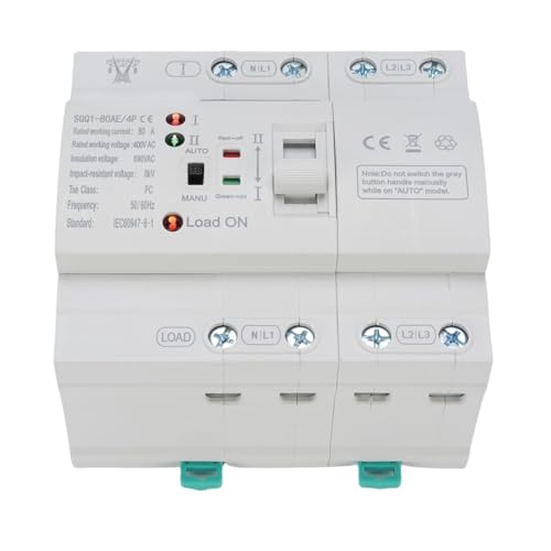 Commutateur de puissance 400V 80A Commutateur de transfert automatique à 4 pôles pour système CA