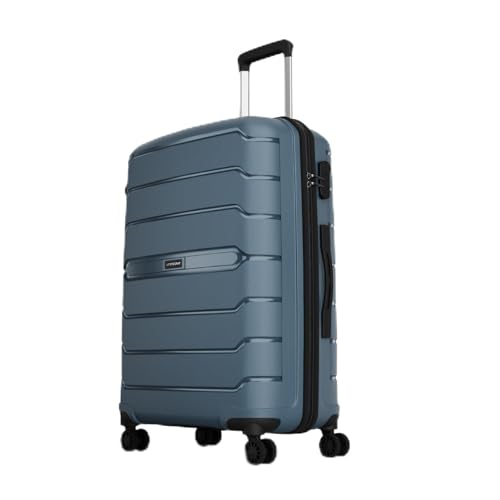 Image of Aristocrat Liberty 8-Wheel Large Size Hard Case Trolley Bag, Spanish Blue
