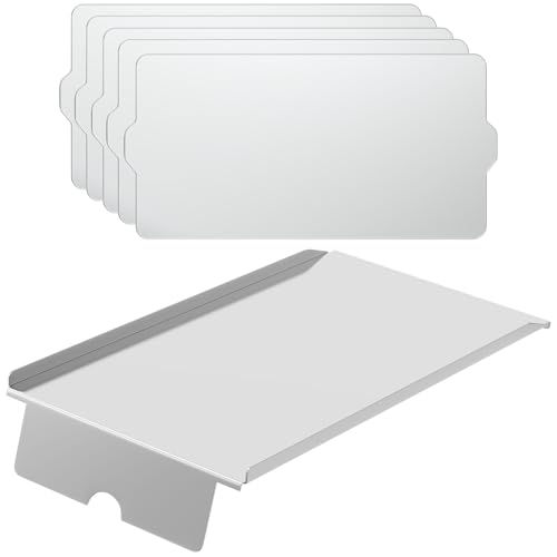 Image of KIT0532 Drip Pan Heat Baffle & 5 Pack BAC597 Drip Liners Kits Replacement Parts for Traeger Silverton 810 and Traeger Silverton 620 Pellet Grills, Heavy-duty Stainless Steel Grill Drip Tray Parts