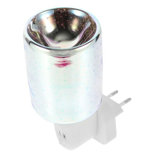 GALPADA Calentador De Cera Eléctrico con Luz De Colores Cambiantes Lámpara Aromática Enchufe para Hogar Quemador De Cera Sin Humo para Spas y Dormitorios