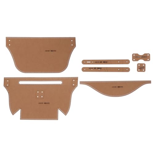 HOMOCONO Plantilla de Cuero Superficie Lisa sin Rebabas y Fácil de Usar Papel Kraft Marrón para Bolso de Pecho DIY para Manualidades Artesanales