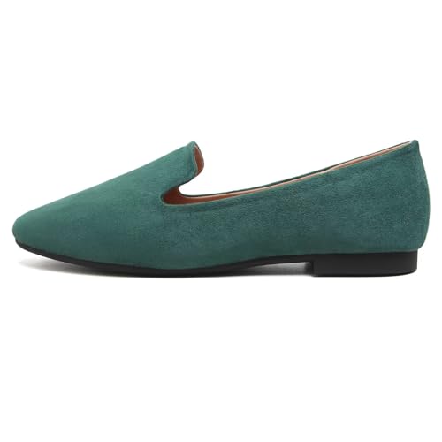 Image of Dear Time Women's Closed Toe Flats Shoes Comfortable Office Slip-on Casual Loafer Flats