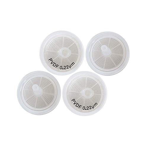 Image of Syringe Filters PVDF Membrane Diameter 25mm Pore Size 0.22μm for Biological Filtration by Allpure Biotechnology (PVDF, Pack of 100)