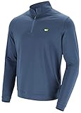 Peter Millar 2021 Masters Men's Navy Blue Perth Performance Quarter-Zip Pullover Jacket (XX-Large)