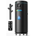 Hiswelle Large Humidifiers for Large Room 4.5 Gal Cool Mist Humidifier for Bedroom Whole House with Remote Control, 800mL/h Output, 56H Runtime, Auto Humidistat, Wheels, Timer, Essential Oil Tray