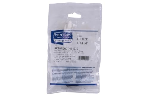 Image of Century Drill & Tool 92920 Fractional Right Hand Rethreading Die, 1-14 NF | 1-1 /2 inch across flats, external thread cutting, thread restoration