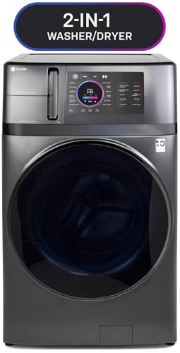 GE Profile PFQ97HSPVDS 28 Inch Smart Front Load Washer/Dryer Combo with 4.8 cu.ft. Capacity 12 Wash Cycles 14 Dryer Cycles
