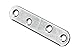Hettich 9220018 Chapa de unión (Acero galvanizado, 15 x 80 mm, 25 Unidades)