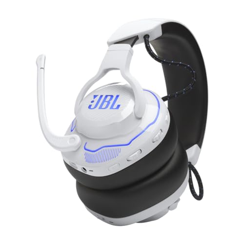 JBL Quantum 910P - Wireless Consol Over-Ear Gaming Headset with Head Tracking-Enhanced, Active Noise Cancelling and Bluetooth, QuantumSPATIAL 360, Hi-Res Certified, Low Latency Wireless (White) - image 4