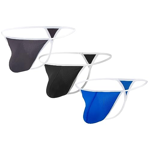 Mens G String Thong Underwear Bulge T-Back Under Panties for Men2