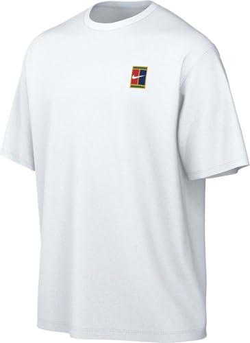 Nike Court Max90 Camiseta de Tenis (Hombre), Blanco, HJ3362-100, M