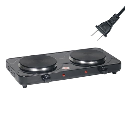Electric Stove Top Burner 1000W Double Hot Plate