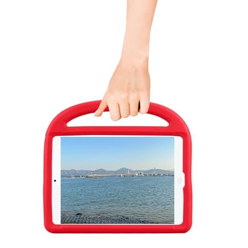 Coque iPad Pro 10,5 légère antichoc avec poignée support intégrée rouge