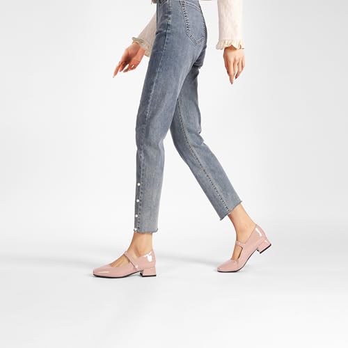 Womens Mary Jane Flats Shoes Comfort Flats Shoes Dressy Casual Square Toe Shoes3