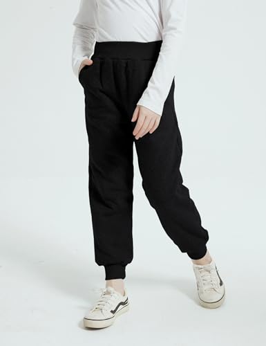 AMEBELLE Boys Girls' Winter Warm Jogger Pant Fleece Lined Elastic Waist Sweatpants4