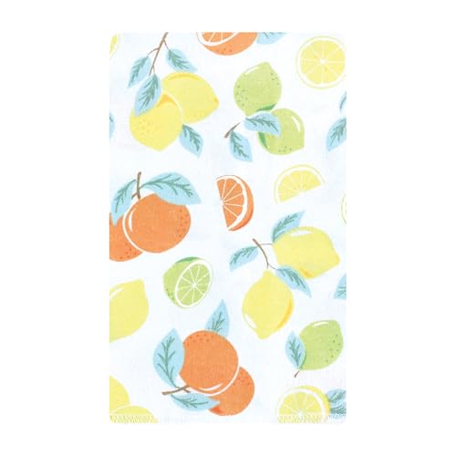 Image of Hudson Baby Unisex Baby Flannel Burp Cloth 10pk, Citrus Mint, One Size