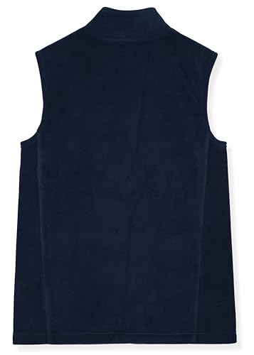 Image of Champion Boys Polar Fleece Vest Lightweight Sleeveless Zip Front Jacket with Pockets, Kids Outdoor Layering
