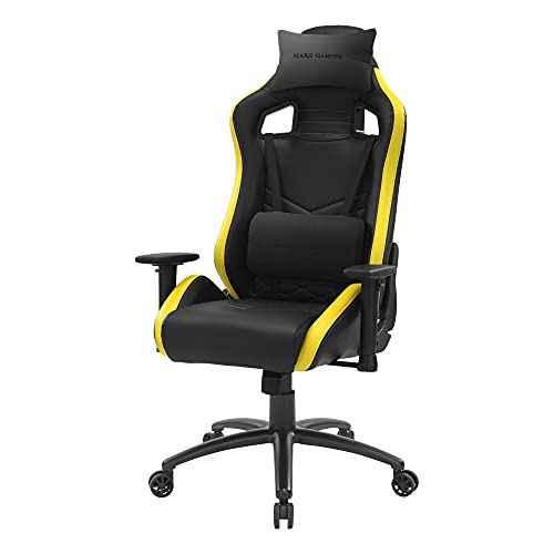 Mars-gaming-MGCXNEOBY-Silla-Gaming-Premium-AIR-PU-Cojines-Removibles-Amarillo