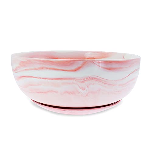 Succulent Pots With Drainage Tray, Farielyn-X 8'' Marble Pattern Large Round Succulent Planter Pot, Ceramic Shallow Flower Pot Succulent/Cactus Planter Set For Indoor/Outdoor Plants #TOP5