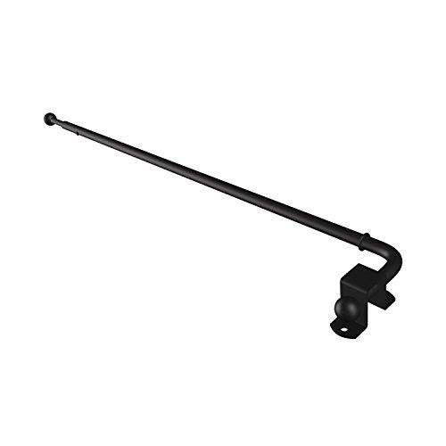 Flairdeco Schwenkstange Schwenkarm-Gardinenstange, Metall, Schwarz, ausziehbar 60-100 cm Cover