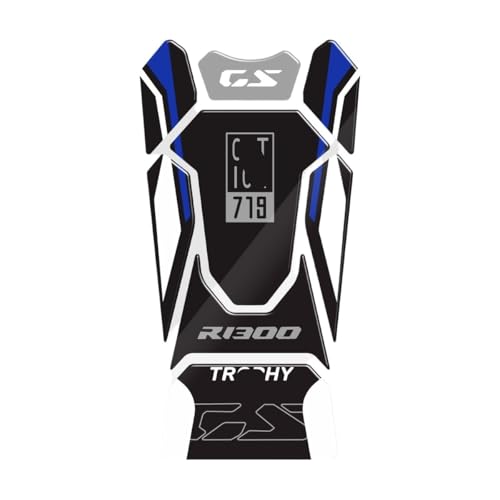 Autocollant Réservoir Gaz Moto pour R1300GS 2023-2024 Film Protecteur Résistant Noir