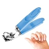 Tijeras de uñas - Tijeras para uñas de pies de alta calidad, herramienta de cuidado resistente con corte ancho curvado, recortador ergonómico para mujer, hombre, niños y adultos manicura