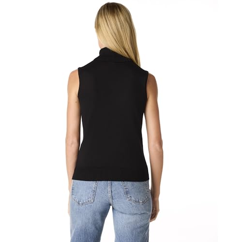 Cable & Gauge Sleeveless Turtleneck Sweater – Chic Mock Neck Tank Top, Perfect for Layering & Year-Round Wardrobe Essentials3