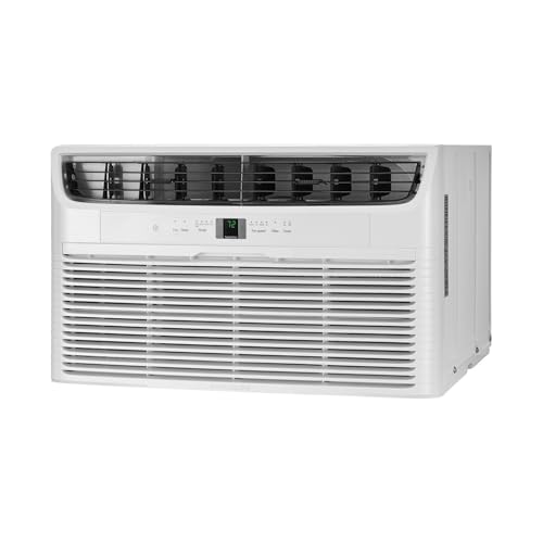 Image of Frigidaire 12,000 BTU Wall Air Conditioner with Heater, Up To 550 Sq. Ft. | 230V, 10600 BTU Heater, Dehumidifier, Fan, Quiet Energy Efficient, for Home Heating Cooling, Cools Rooms Up To 550 Sq Ft