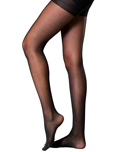Image of SUREPOCH Sparkly Rhinestone Fishnet Thigh High Stockings for Women Silicone Lace Top
