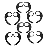 BESPORTBLE 1 Satz Ohrbügel Kopfhörer Für Konzert Ohrstöpsel Ersatz Konzert Ohrstöpsel Für Frauen Gehörschutzausrüstung Silikon Kopfhörer Schwarz 12 Stück