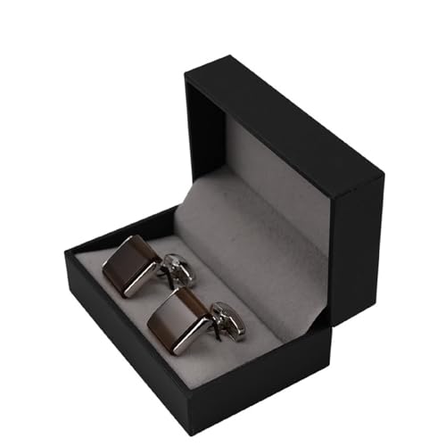 Gemelos de hombres con superficie rectangular sólida y acabado premium para trajes elegantes 4