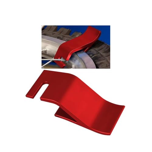 Image of Motorcycle Tire Installation Assitance Tool Holder Hook, Aluminum Alloy Off-Road Tyre Removal Changer Tool, Motorbike Wheel Install Bead Hook, Fit for Dirt Bike Motorcross Scooter (Red)