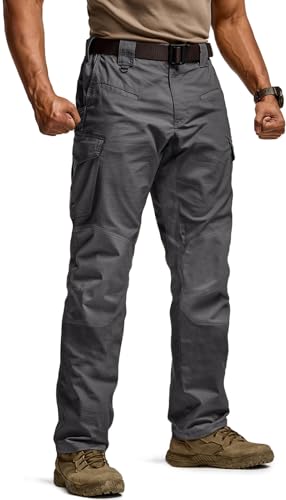 CQR Men's Flex Tactical Cargo Hiking Pants