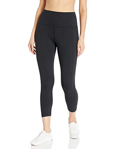 Marika Women's Standard Brooke High Rise Mid-Calf Capri Legging, Black, Medium