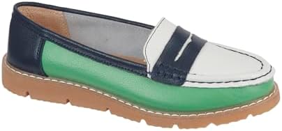 Vodvob Women's Suede Leather Slip-On Loafers - Comfortable Penny Loafers, Lightweight Driving Flats