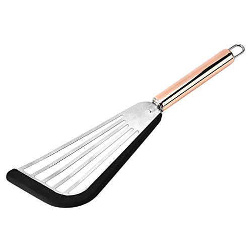 Espátulas Para Freír De Acero Inoxidable Sartén Antiadherente Espátula Para Freír Pescado Panqueques Envoltura Silicona Utensilios Cocina Espátula