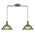 HDDFL Vintage Pendant Light Fixtures Modern Green Glass Hanging Lighting with Adjustable Cord for Kitchen Island Dining Room Living Room Hallway